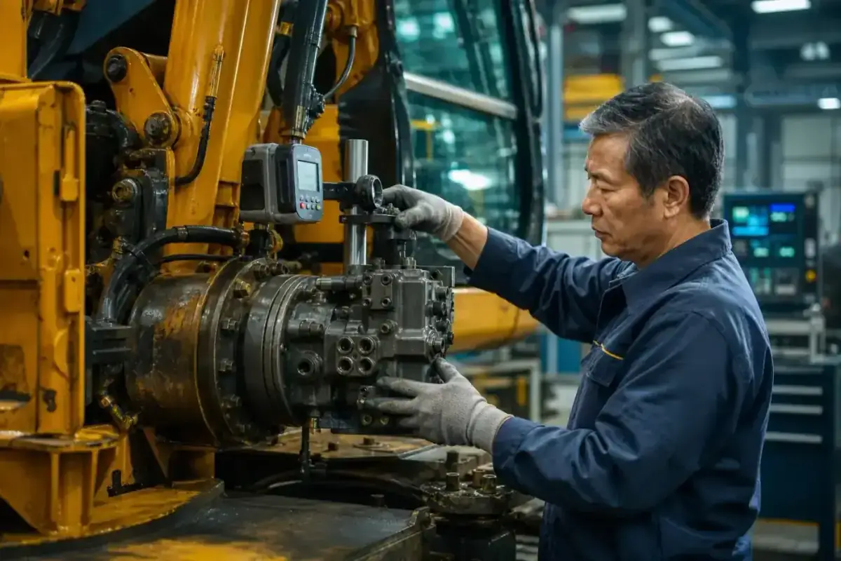 Inside the HMP Shanghai Excavator Restoration Center