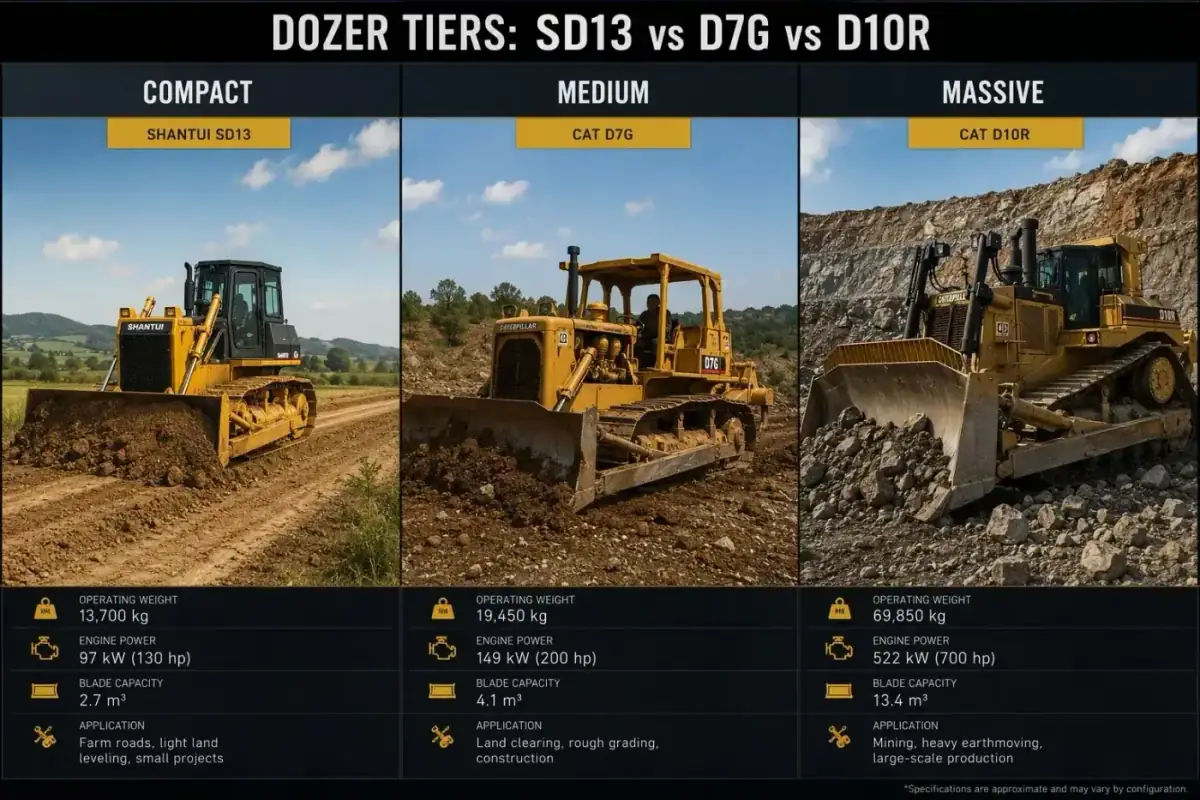 Bulldozer Selection Guide: Horsepower to Application
