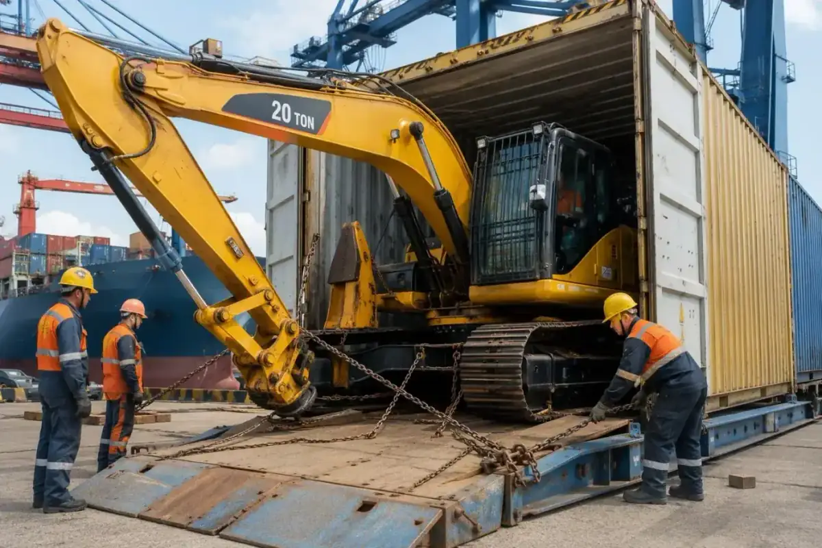 Used Excavator Shipping & Container Guide